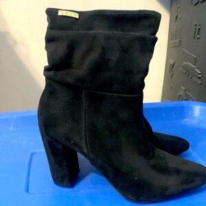 Bebe faux suede slouch woman’s boots
